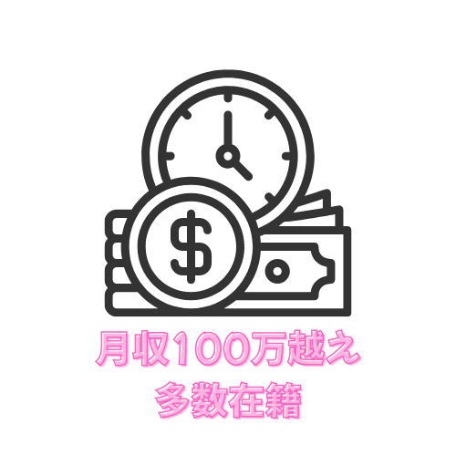 月給100万越え多数在籍