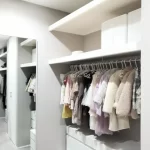 整頓されたクローゼットの内部